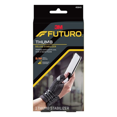 Black thumb support - black,